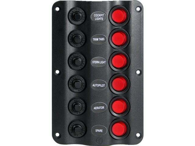 TALAMEX WAVE PANEL 6 SWITCHES 12V